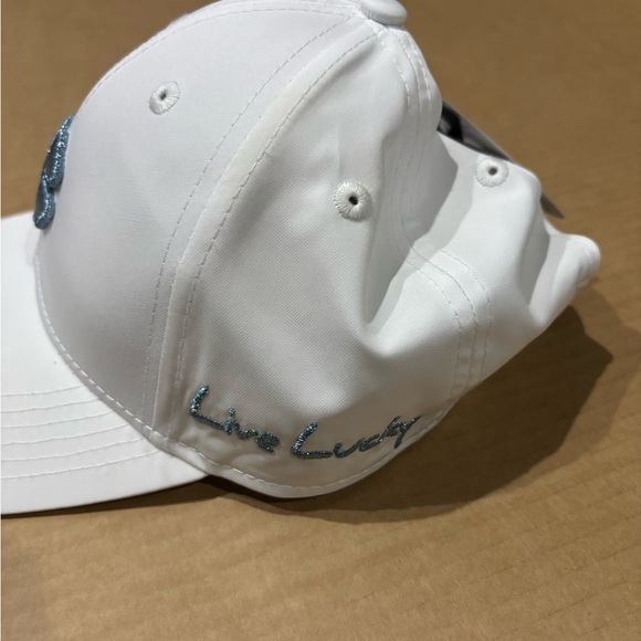 Live Lucky white Shamrock Hat. New with Tags. Irish Pride - Picture 2 of 6